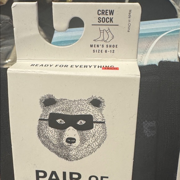 3 pairs of Pair of Thieves Men's Crew Socks size 6-12 - Picture 2 of 4